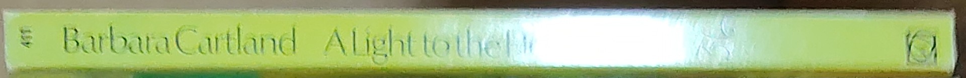 Barbara Cartland  A LIGHT TO THE HEART spine of book image