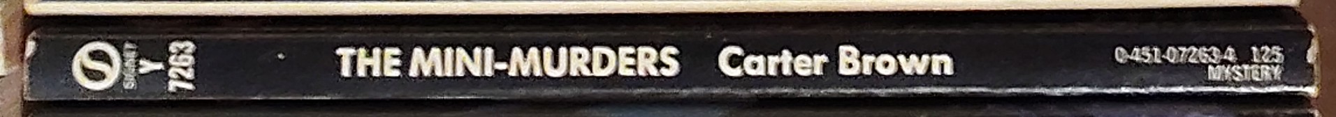 Carter Brown  THE MINI-MURDERS spine of book image