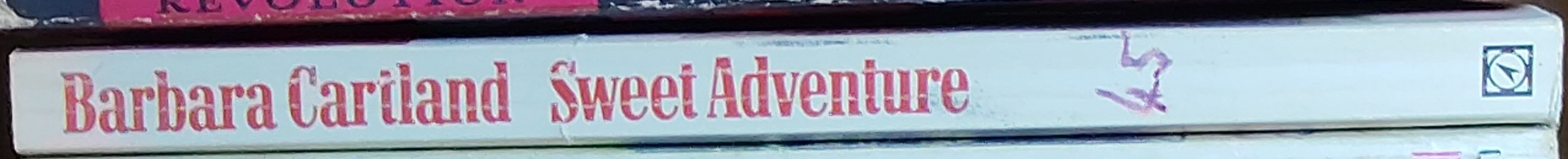 Barbara Cartland  SWEET ADVENTURE spine of book image