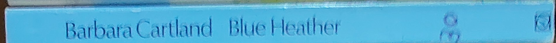 Barbara Cartland  BLUE HEATHER spine of book image