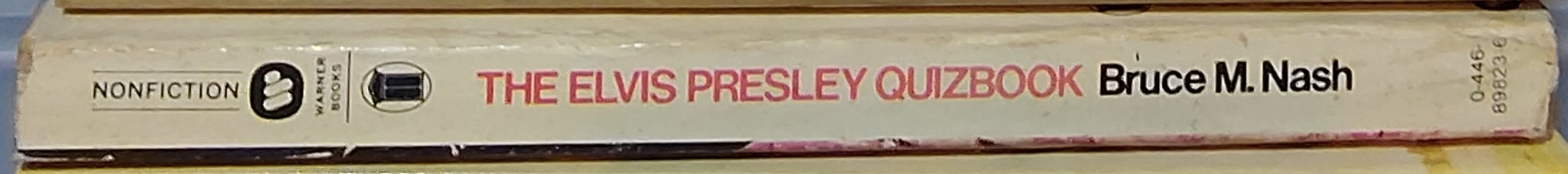 Bruce M. Nash  THE ELVIS PRESLEY QUIZBOOK spine of book image