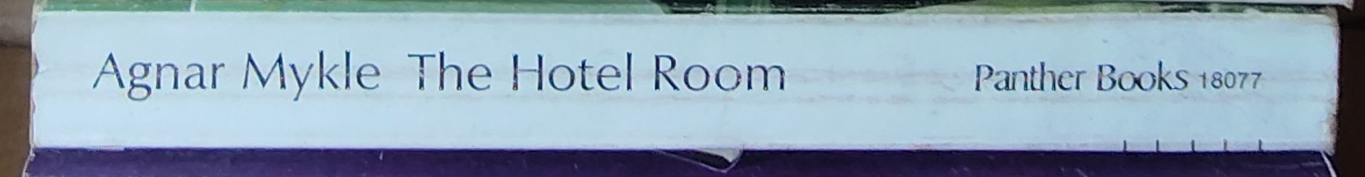 Agnar Mykle  THE HOTEL ROOM spine of book image