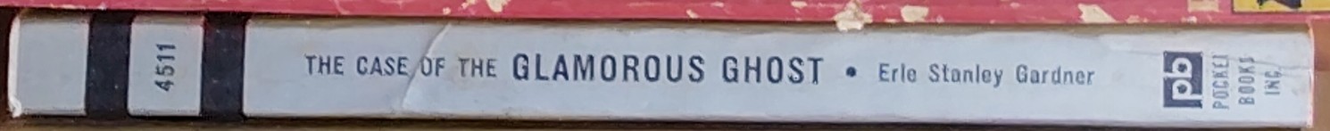 Erle Stanley Gardner  THE CASE OF THE GLAMOROUS GHOST spine of book image