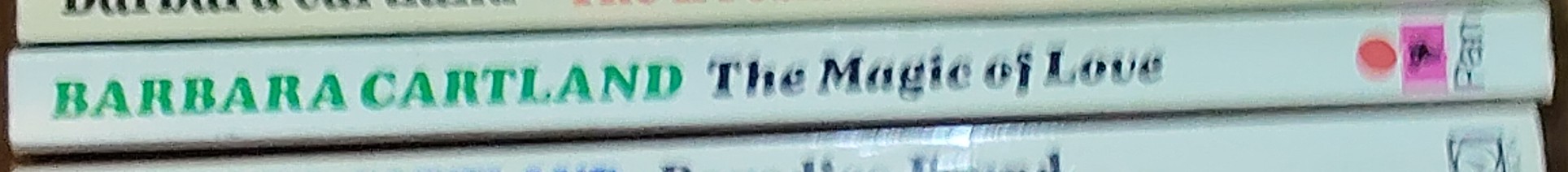 Barbara Cartland  THE MAGIC OF LOVE spine of book image