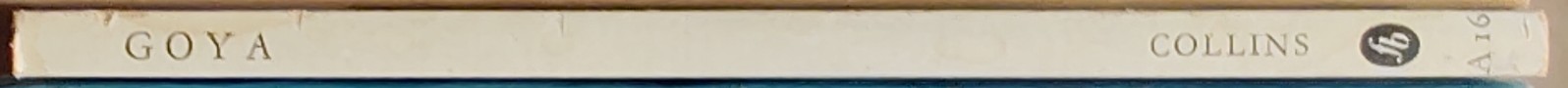 GOYA  spine of book image