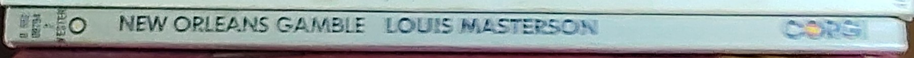 Louis Masterson  NEW ORLEANS GAMBLE spine of book image