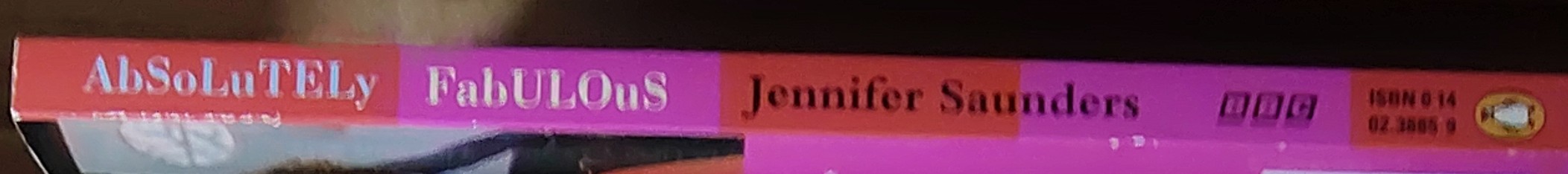 Jennifer Saunders  ABSOLUTLEY FABULOUS (First episode scripts) spine of book image