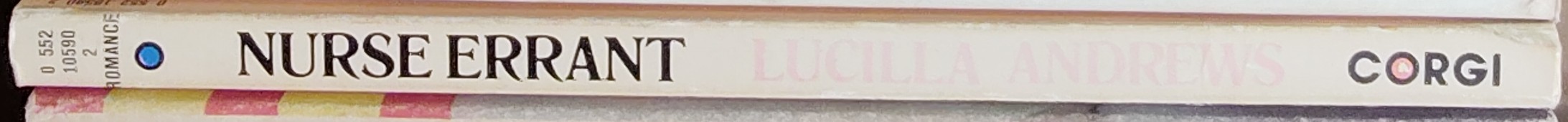 Lucilla Andrews  NURSE ERRANT spine of book image