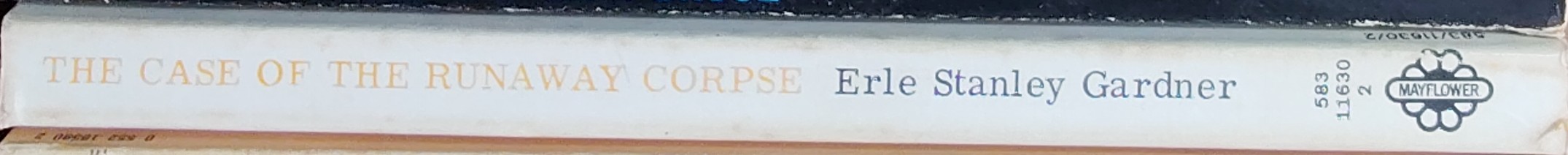 Erle Stanley Gardner  THE CASE OF THE RUNAWAY CORPSE spine of book image