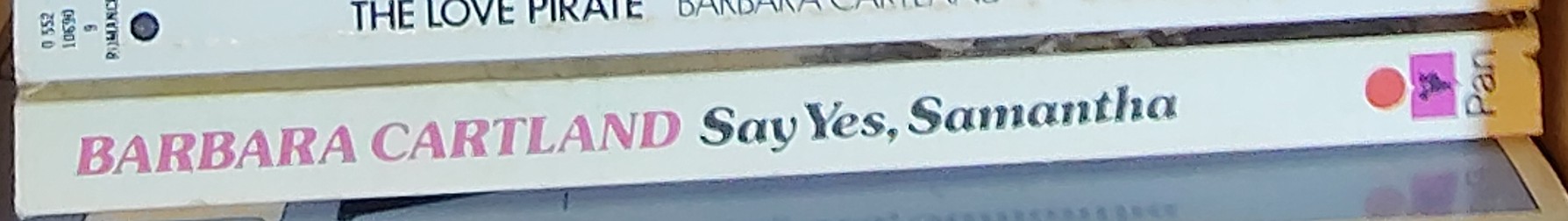 Barbara Cartland  SAY YES, SAMANTHA spine of book image