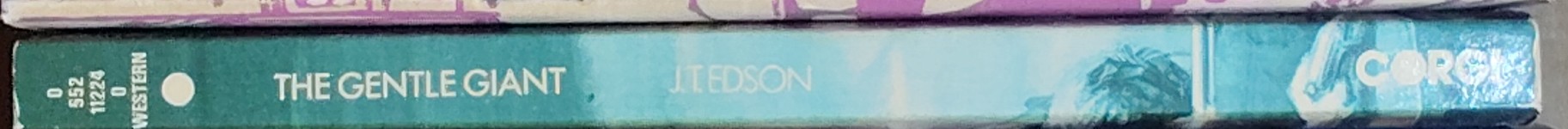 J.T. Edson  THE GENTLE GIANT spine of book image