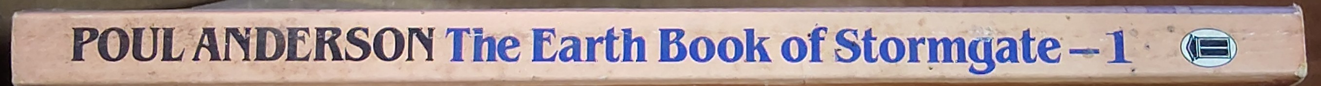 Poul Anderson  THE EARTH BOOK OF STORMGATE - 1 spine of book image