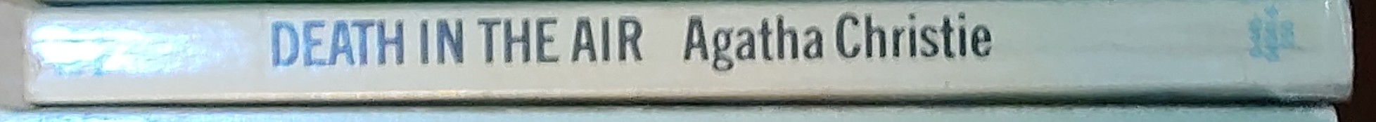 Agatha Christie  DEATH IN THE AIR spine of book image