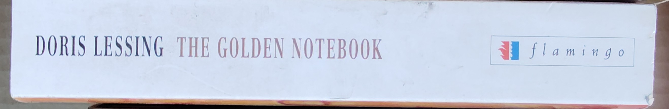 Doris Lessing  THE GOLDEN NOTEBOOK spine of book image
