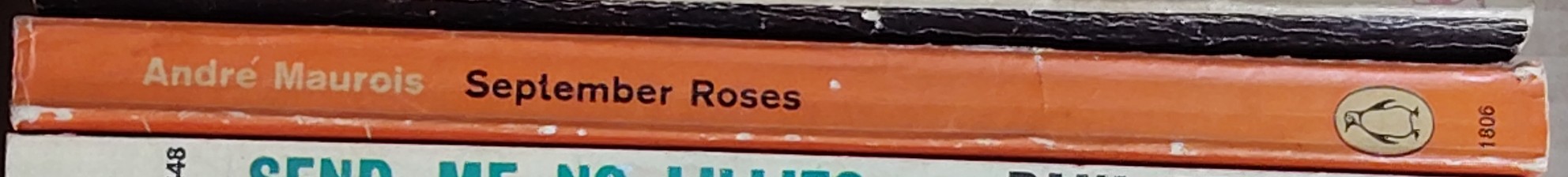Andre Maurois  SEPTEMBER ROSES spine of book image