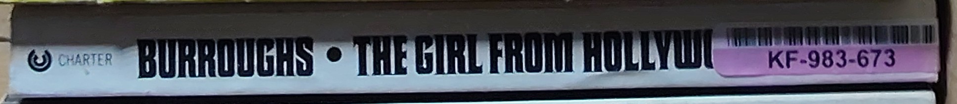 Edgar Rice Burroughs  THE GIRL FROM HOLLYWOOD spine of book image