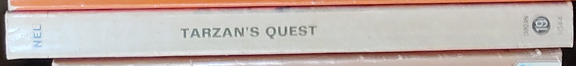 Edgar Rice Burroughs  TARZAN'S QUEST spine of book image