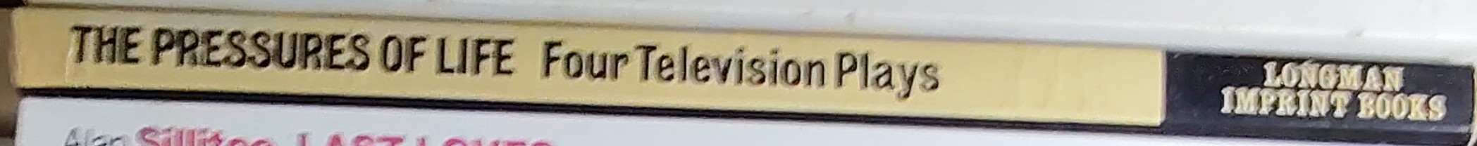 Various-Playwrights   THE PRESSURES OF LIFE. Four Television Plays spine of book image