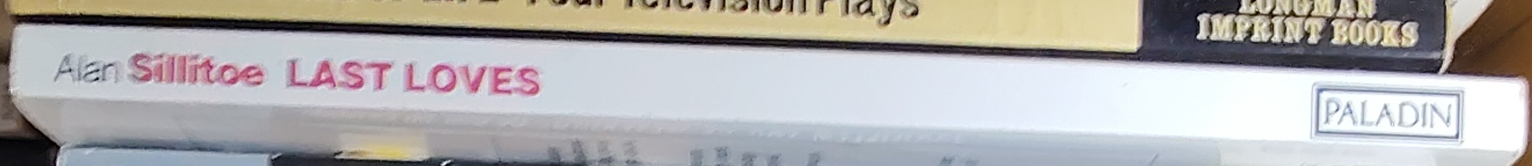 Alan Sillitoe  LAST LOVES spine of book image