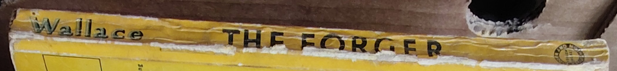 Edgar Wallace  THE FORGER spine of book image