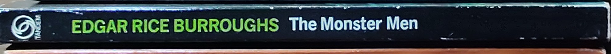 Edgar Rice Burroughs  THE MONSTER MEN spine of book image