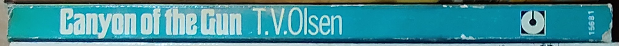 T.V. Olsen  CANYON OF THE GUN spine of book image