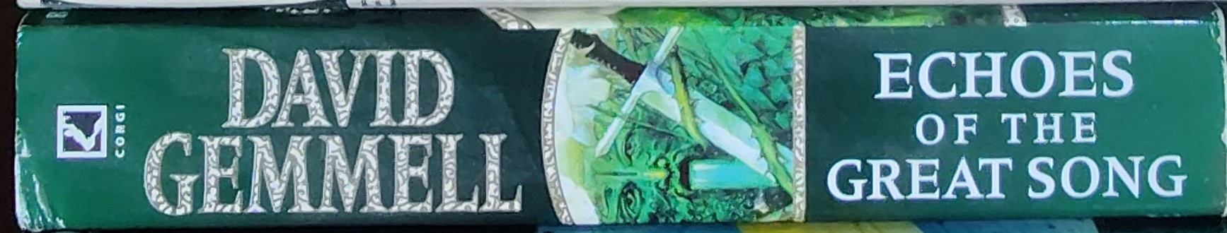 David Gemmell  ECHOES OF THE GREAT SONG spine of book image