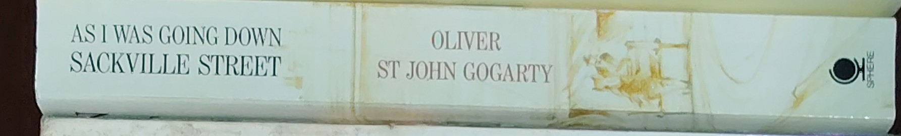 Oliver St.John Gogarty  AS I WAS GOING DOWN SACKVILLE STREET (Autobiographical) spine of book image