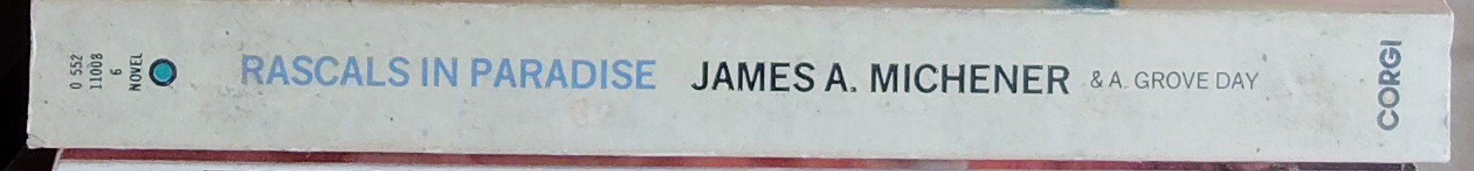 James A. Michener  RASCALS IN PARADISE spine of book image