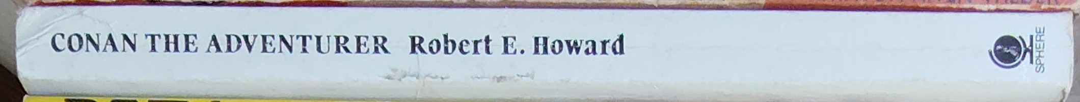 Robert E. Howard  CONAN THE ADVENTURER spine of book image