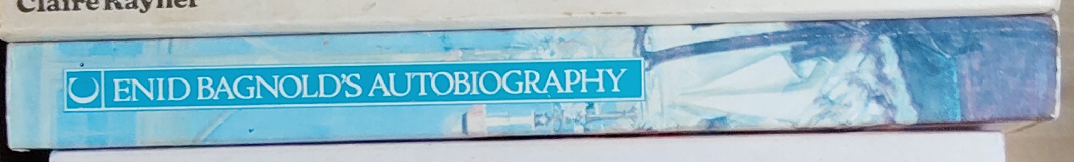 Enid Bagnold  ENID BAGNOLD'S AUTOBIOGRAPHY spine of book image