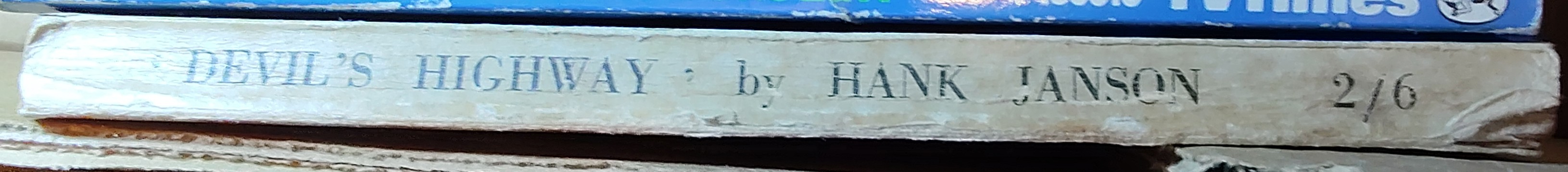 Hank Janson  DEVIL'S HIGHWAY spine of book image