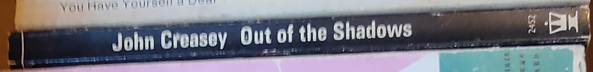 Michael Halliday  OUT OF THE SHADOWS spine of book image