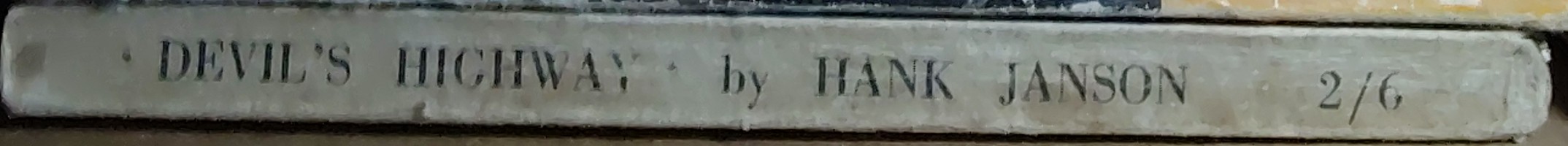 Hank Janson  DEVIL'S HIGHWAY spine of book image