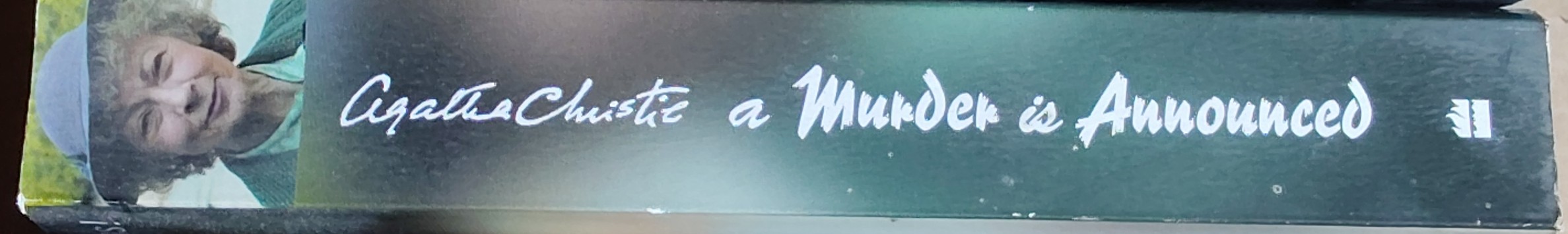 Agatha Christie  A MURDER IS ANNOUNCED (Granada TV) spine of book image