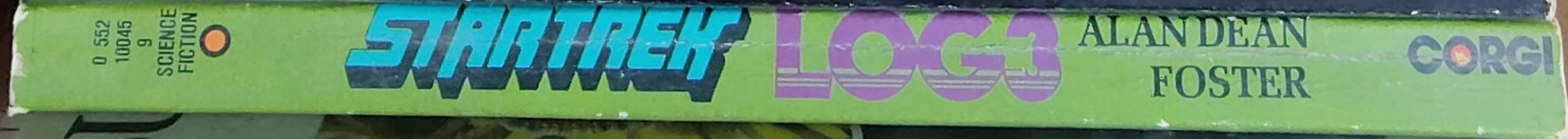Alan Dean Foster  STAR TREK LOG THREE [3] spine of book image