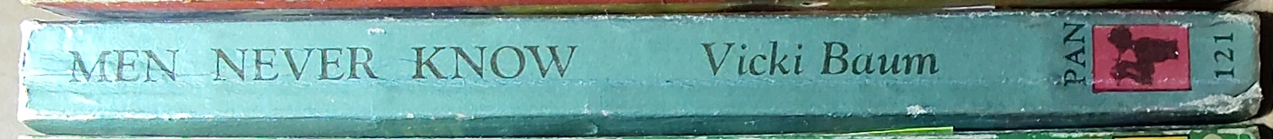 Vicki Baum  MEN NEVER KNOW spine of book image