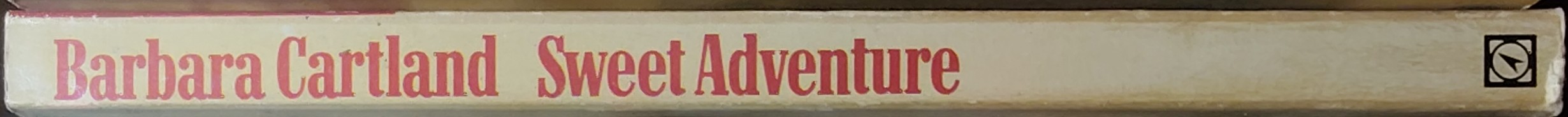 Barbara Cartland  SWEET ADVENTURE spine of book image