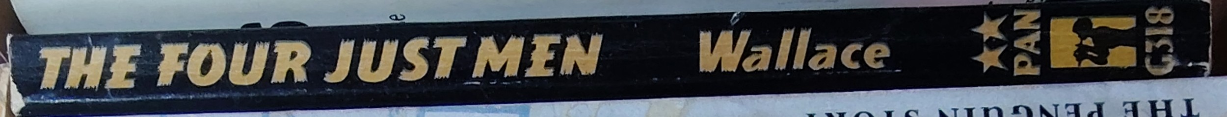 Edgar Wallace  THE FOUR JUST MEN spine of book image