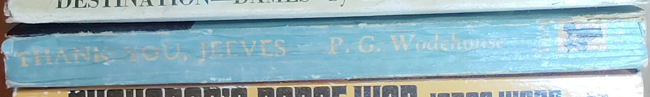 P.G. Wodehouse  THANK YOU, JEEVES spine of book image