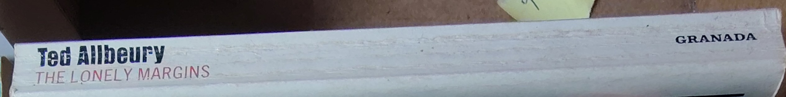 Ted Allbeury  THE LONELY MARGINS spine of book image