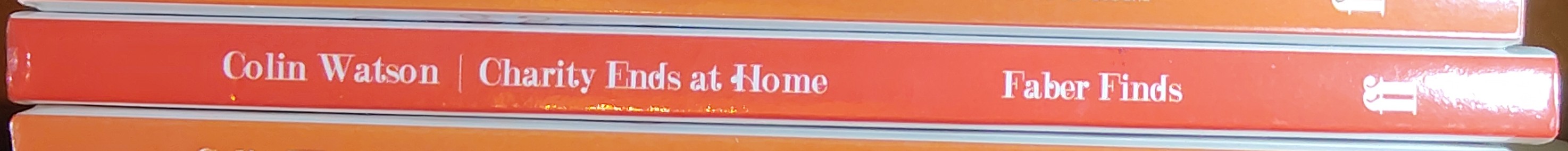 Colin Watson  CHARITY ENDS AT HOME spine of book image