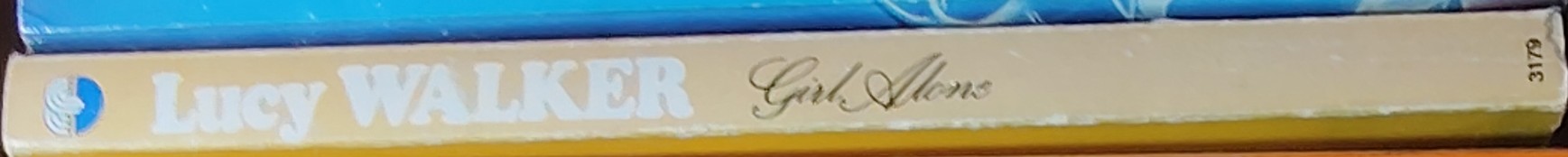 Lucy Walker  GIRL ALONE spine of book image