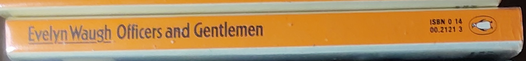 Evelyn Waugh  OFFICERS AND GENTLEMEN spine of book image