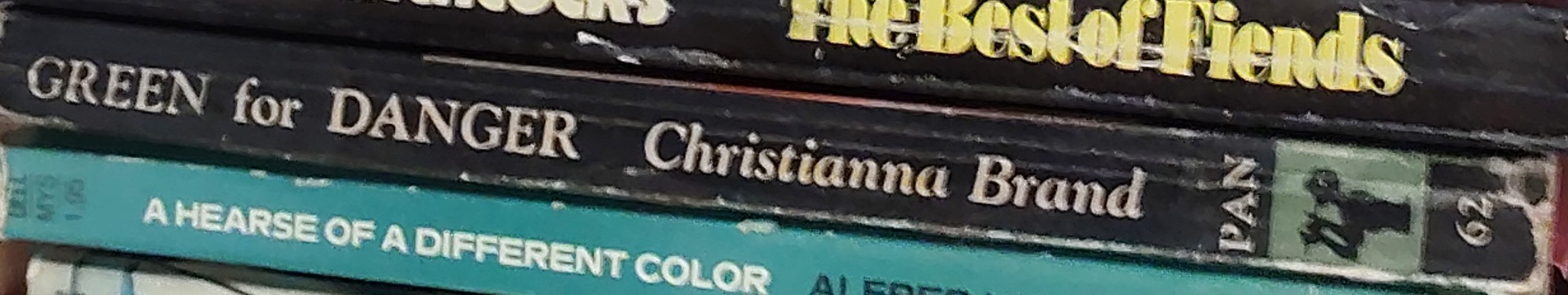 Christianna Brand  GREEN FOR DANGER spine of book image