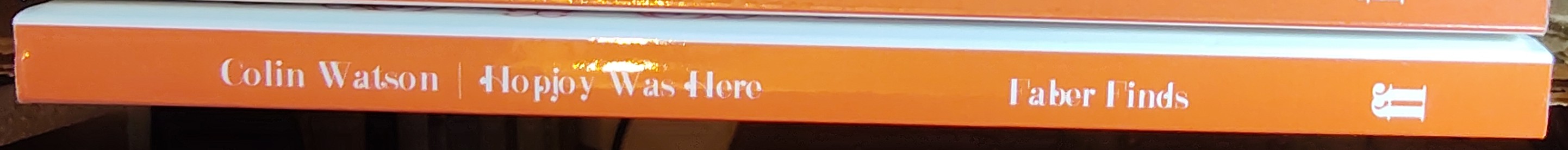 Colin Watson  HOPJOY WAS HERE spine of book image