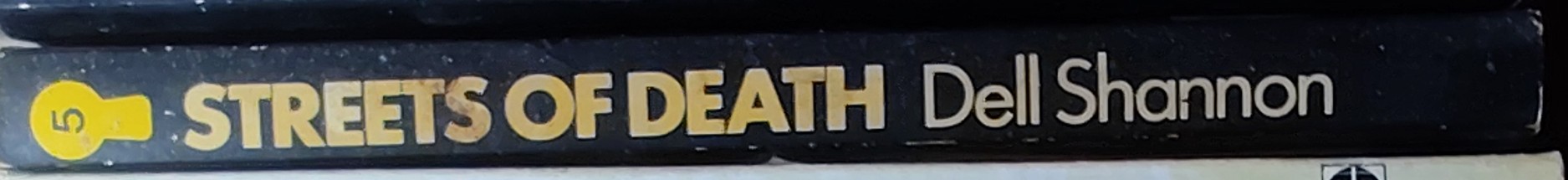 Dell Shannon  STREETS OF DEATH spine of book image