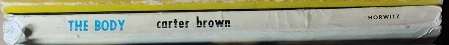 Carter Brown  THE BODY spine of book image