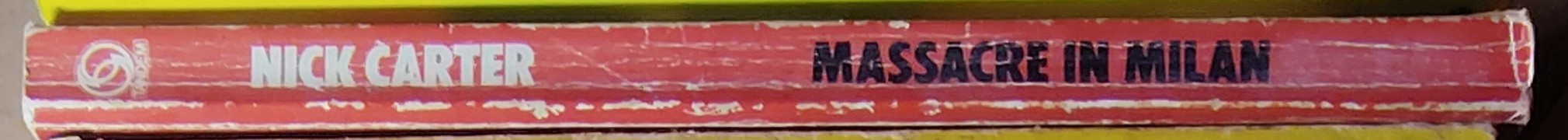 Nick Carter  MASSACRE IN MILAN spine of book image