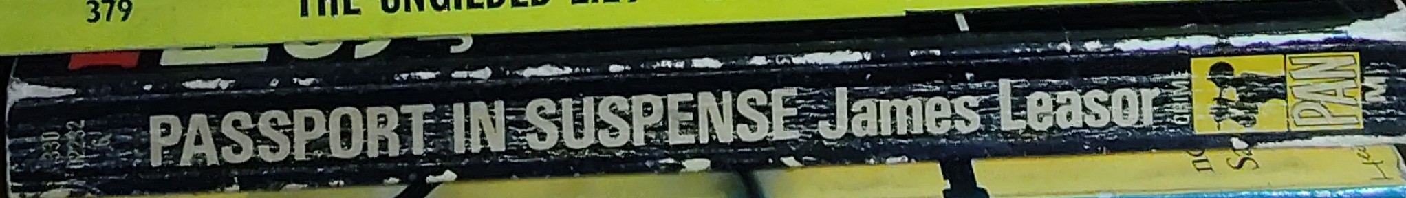 James Leasor  PASSPORT IN SUSPENSE spine of book image